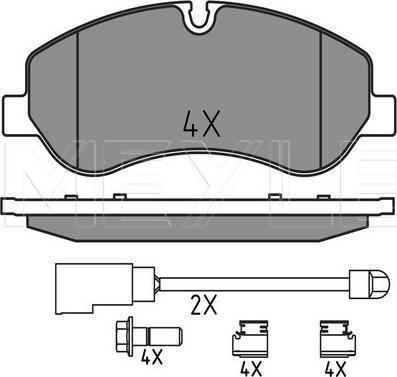 Meyle 025 256 0217 - KLOCKI HAM. FORD P. TRANSIT 2.2 TDCI 12-