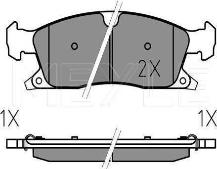 Meyle 025 251 9021/PD - KLOCKI HAM. DB P. W166-X166 11-