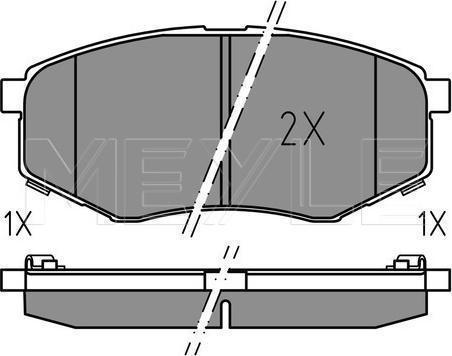 Meyle 025 251 8718 - KLOCKI HAM. HYUNDAI P. IX20 1.4-1.6 10-