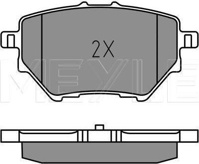 Meyle 025 258 3917 - KLOCKI HAM. PEUGEOT T. 2008-308-3008-508-PARTNER-RIFTER 13-