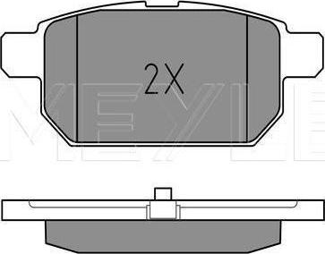 Meyle 025 252 5814/W - KLOCKI HAM. SUZUKI T. SWIFT 10- Z CZUJNIKIEM