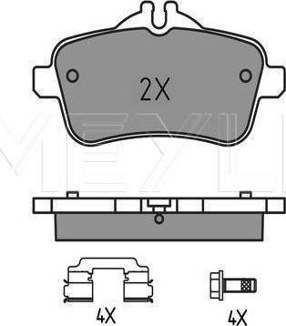 Meyle 025 252 1618 - KLOCKI HAM. DB T. W166 11-