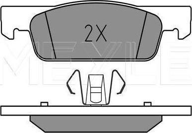 Meyle 025 257 0217 - KLOCKI HAM. RENAULT P. CLIO 12- KOŁA 15-16-LOGAN 12-