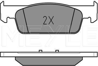 Meyle 025 257 0217 - KLOCKI HAM. RENAULT P. CLIO 12- KOŁA 15-16-LOGAN 12-