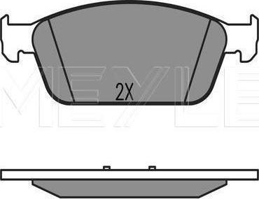 Meyle 025 257 3618 - KLOCKI HAM. FORD P. FOCUS-KUGA-TOURNEO-TRANSIT 12-
