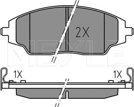 Meyle 025 257 2218 - KLOCKI HAM. CHEVROLET P. AVEO 1.2-1.6 11-