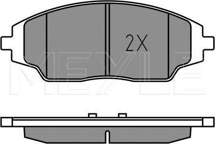 Meyle 025 257 2218 - KLOCKI HAM. CHEVROLET P. AVEO 1.2-1.6 11-