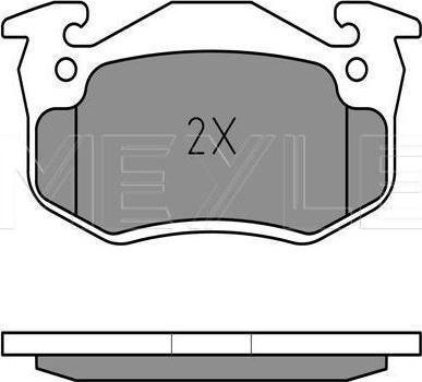 Meyle 025 209 7311 - KLOCKI HAM. RENAULT T. 19-CLIO
