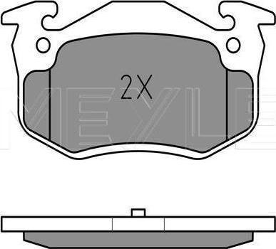 Meyle 025 209 7311 - KLOCKI HAM. RENAULT T. 19-CLIO