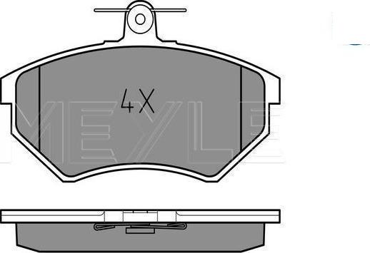 Meyle 025 201 6816 - KLOCKI HAM. VW P. GOLF-PASSAT