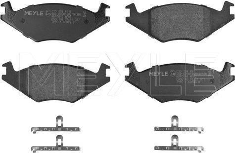 Meyle 025 208 8917 — Zestaw klocków hamulcowych, hamulce tarczowe