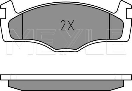Meyle 025 208 8719 - KLOCKI HAM. VW P. GOLF-JETTA-P