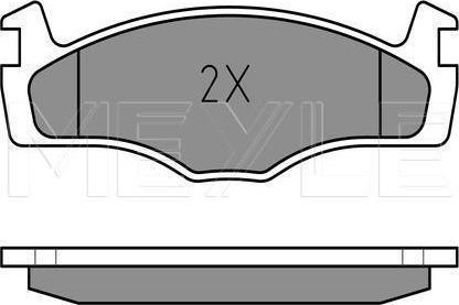 Meyle 025 208 8715 - KLOCKI HAM. VW P. GOLF-JETTA-P