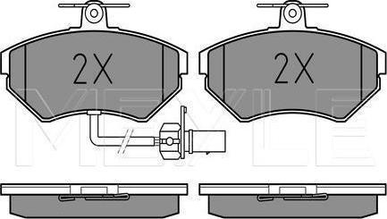Meyle 025 219 4519/W - KLOCKI HAM. VW P. A4-PASSAT 96- Z CZUNIKIEM
