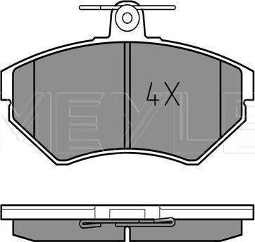 Meyle 025 219 4516 - KLOCKI HAM. VW P. POLO-CADDY-IBIZA-CORDOBA-VENTO-GOLF 3