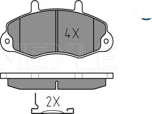 Meyle 025 214 7018 - KLOCKI HAM. FORD P. TRANSIT 91-00