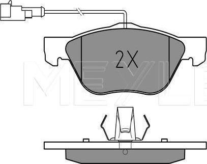 Meyle 025 216 3619/W - KLOCKI HAM. FIAT P. BRAVO-MAREA-MULTIPLA 96-10 Z CZUJNIKIEM