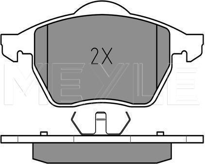 Meyle 025 216 2419 - KLOCKI HAM. VW P. A4-PASSAT 96