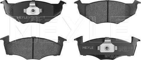 Meyle 025 218 6615 — Zestaw klocków hamulcowych, hamulce tarczowe
