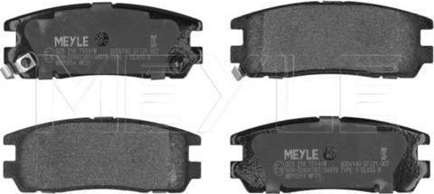 Meyle 025 218 7514/W — Zestaw klocków hamulcowych, hamulce tarczowe