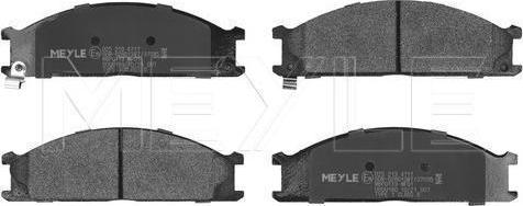 Meyle 025 213 4717 — Zestaw klocków hamulcowych, hamulce tarczowe