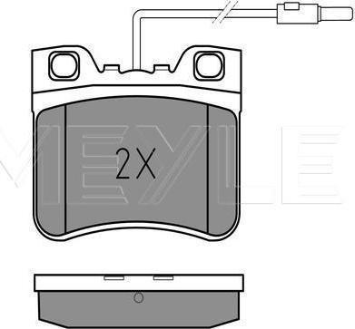 Meyle 025 212 6717/W - KLOCKI HAM. CITROEN P. AX 86-97 Z CZUJNIKIEM