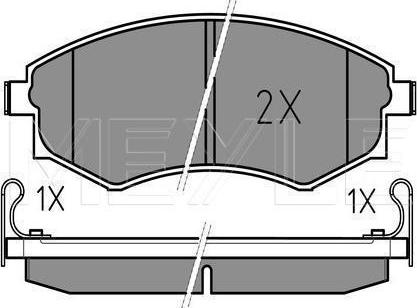 Meyle 025 217 2517/W — Zestaw klocków hamulcowych, hamulce tarczowe
