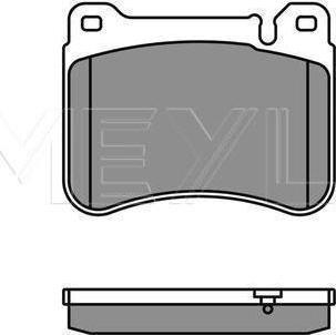 Meyle 025 239 4516 - KLOCKI HAM. DB P. W203-S203
