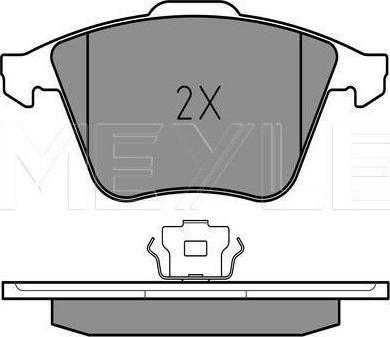 Meyle 025 239 5020/W - KLOCKI HAM. VW P. A4-A6 04- Z CZUJNIKIEM
