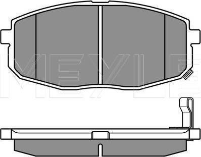 Meyle 025 239 6617/PD - KLOCKI HAM. HYUNDAI P. I30-IX35 07-