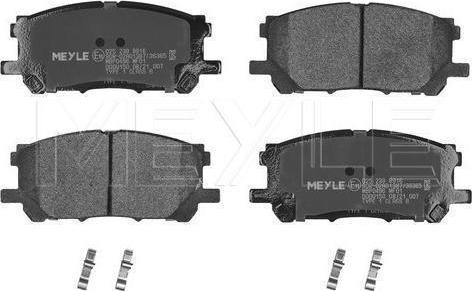 Meyle 025 239 8916 — Zestaw klocków hamulcowych, hamulce tarczowe