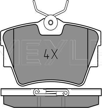 Meyle 025 239 8017 - KLOCKI HAM. RENAULT T. TRAFIC