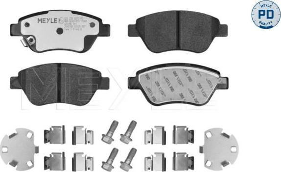 Meyle 025 239 8217/PD - KLOCKI HAM. OPEL P. ADAM-CORSA 1.0-1.4 06-19 Z CZUJNIKIEM