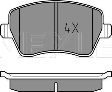 Meyle 025 239 7317 - KLOCKI HAM. RENAULT P. CLIO 05--KANGOO 08- KOŁA 14-SWIFT-MICRA-NOTE-DB CITAN-DOKKER-DUSTER-LOGAN-LODGY-THALIA