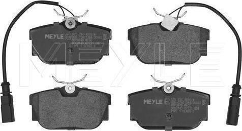 Meyle 025 234 4616/W — Zestaw klocków hamulcowych, hamulce tarczowe