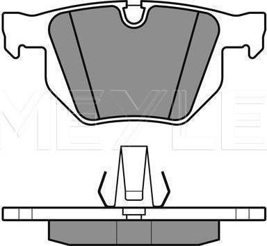 Meyle 025 234 4717 - KLOCKI HAM. BMW T. 7 E65 3.0-4.0 01-08