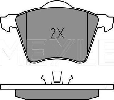 Meyle 025 234 1819/W - KLOCKI HAM. VW P. SHARAN 95-10 Z CZUJNIKIEM
