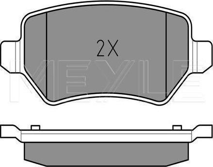 Meyle 025 234 1715/PD - KLOCKI HAM. OPEL T. ASTRA G-ZAFIRA 97- .SYSTEM.  LUCAS GIRLING