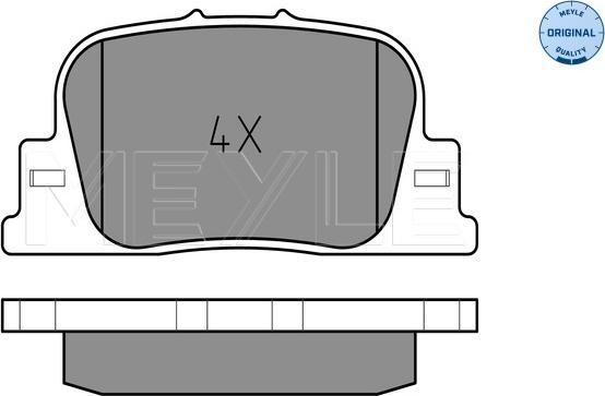 Meyle 025 235 9215 — Zestaw klocków hamulcowych, hamulce tarczowe