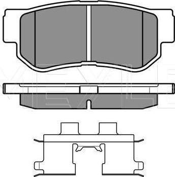 Meyle 025 235 4314/W — Zestaw klocków hamulcowych, hamulce tarczowe