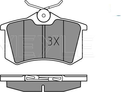 Meyle 025 235 5417/PD - KLOCKI HAM. VW T. SHARAN 95-10