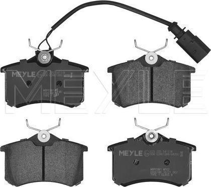 Meyle 025 235 5417/W — Zestaw klocków hamulcowych, hamulce tarczowe