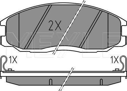 Meyle 025 235 6916/PD - KLOCKI HAM. HYUNDAI P. H-1-SANTA FE-TRAJET-XG 2.0-3.0 00-