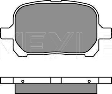 Meyle 025 235 1317 - KLOCKI HAM. TOYOTA P. CAMRY
