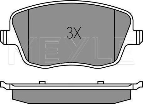Meyle 025 235 8118/W - KLOCKI HAM. SEAT P. IBIZA 02- Z CZUJNIKIEM