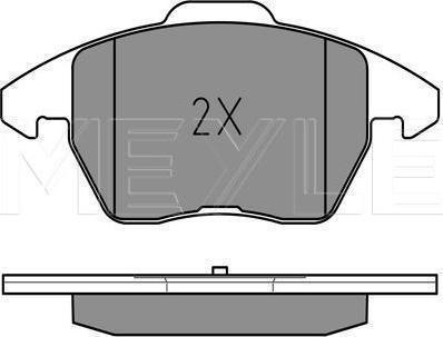 Meyle 025 235 8720/PD - KLOCKI HAM. VW P. CC-EOS-GOLF-JETTA-PASSAT-POLO 03- KLOCEK ZEW 156MM!!!! Z CZUJNIKIEM