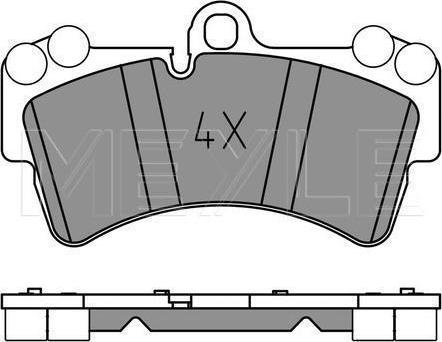 Meyle 025 236 9317/PD - KLOCKI HAM. PORSCHE P. CAYENNE 02- SYS.BREMBO
