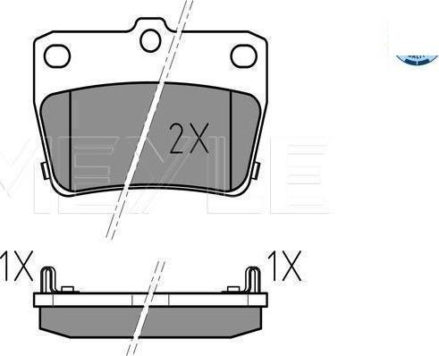 Meyle 025 236 5614/W - KLOCKI HAM. TOYOTA T. RAV-4 1.8-2.0-2.0D 00- Z CZUJNIKIEM