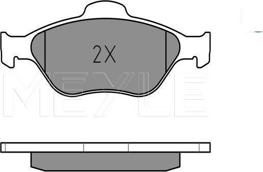 Meyle 025 236 0418/PD - KLOCKI HAM. FORD P. FUSION 02--FIESTA 02-