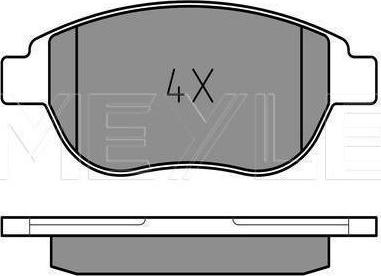 Meyle 025 236 0019 - KLOCKI HAM. PEUGEOT P. 307